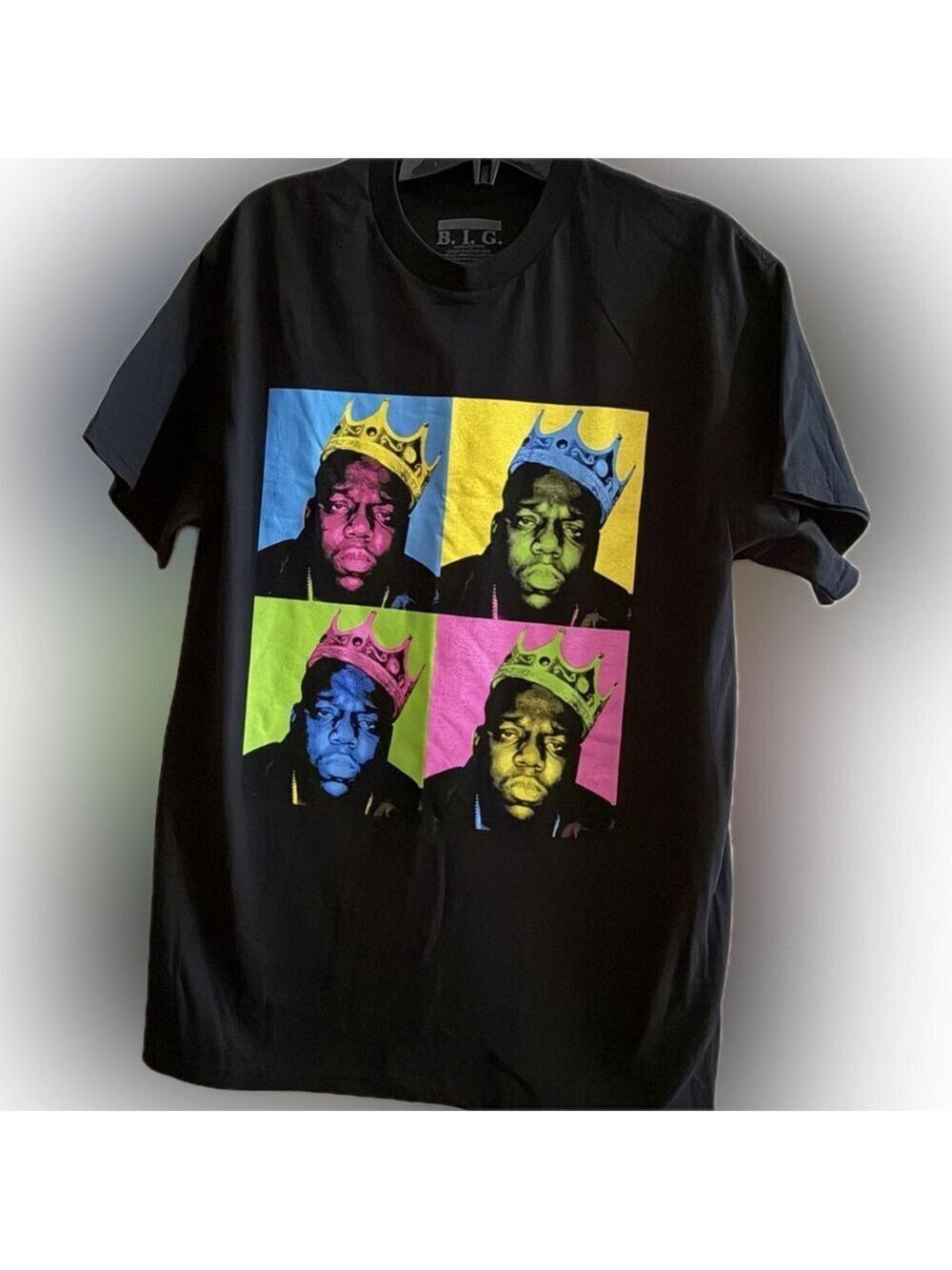 Notorious B.I.G. Crown Pop Art T-Shirt – Medium